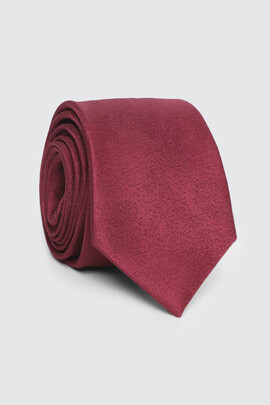 bordowy krawat w paisley